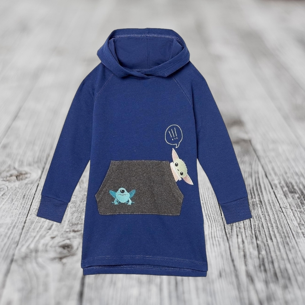 Disney's Grogu Kids Hoodie Dress, NWT